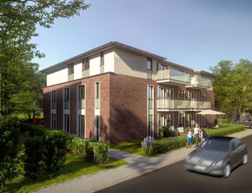 Architektur Rendering in Augenhöhe